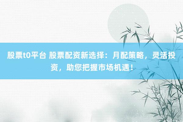 股票t0平台 股票配资新选择:月配策略,灵活投资,助您把握市场机遇!