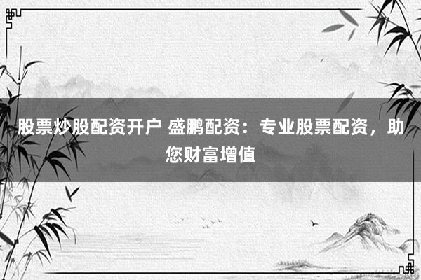 股票炒股配资开户 盛鹏配资：专业股票配资，助您财富增值
